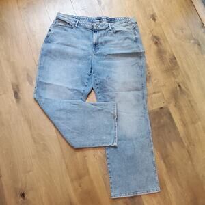 J Jill Relaxed Demi Bootcut Jeans Women’s 22 Light Wash Blue Haven Plus Size